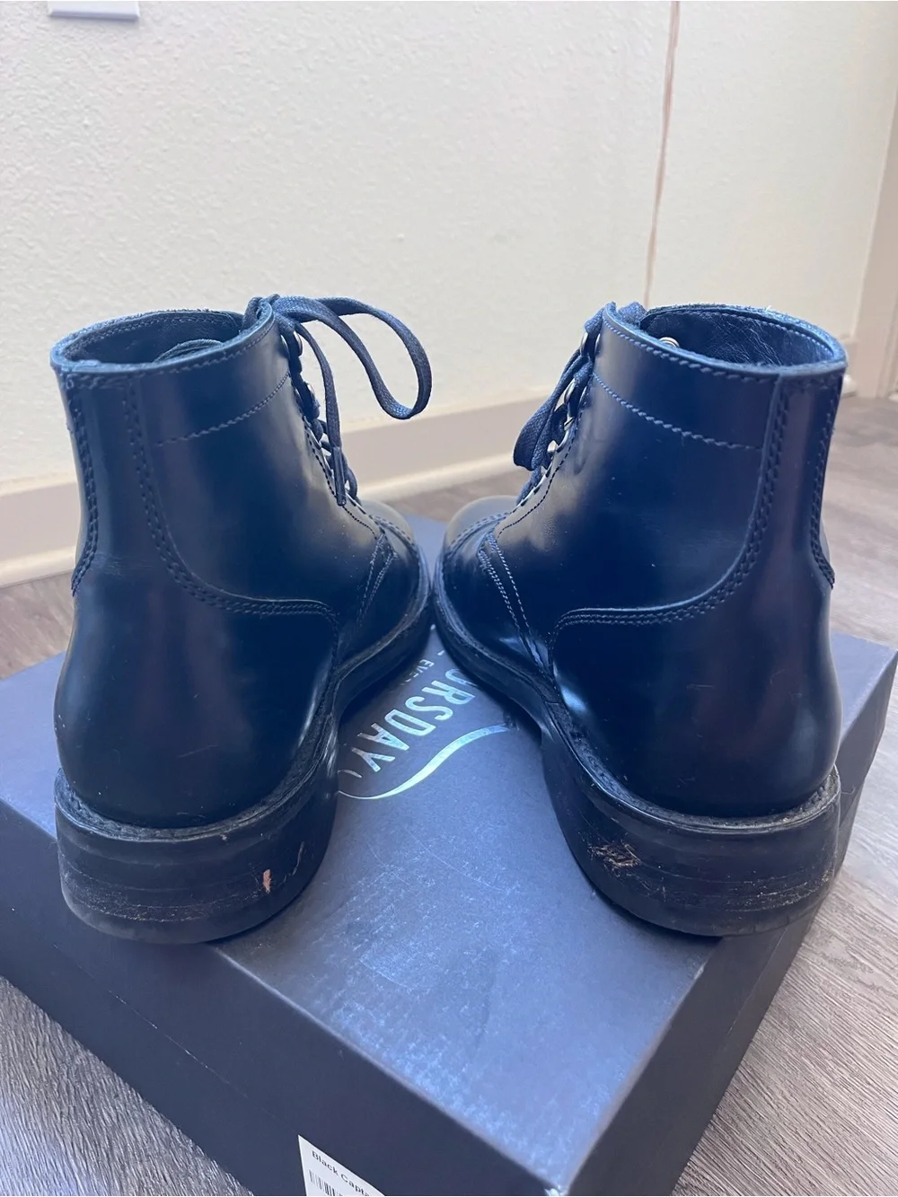 Thursday Boot Company Black Leather Captain Boots